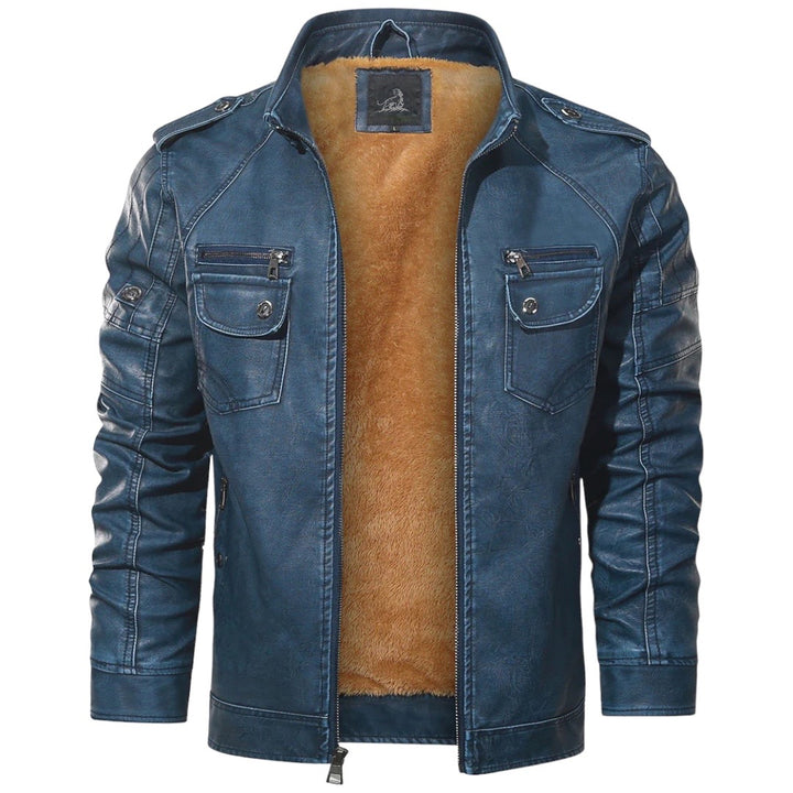 'Thunder Thrive' Leather Jacket