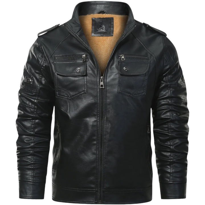 'Thunder Thrive' Leather Jacket