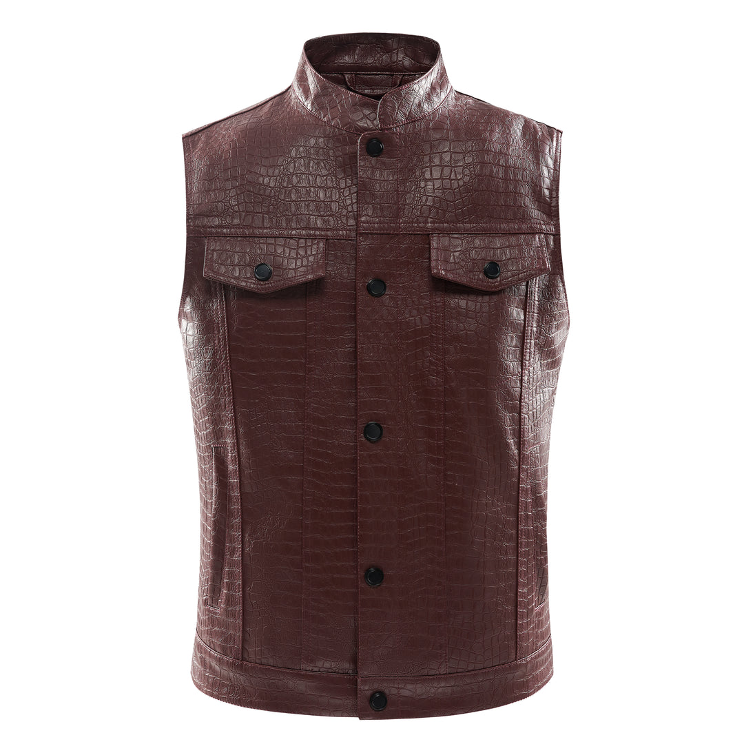 'The Serpent' Leather Vest